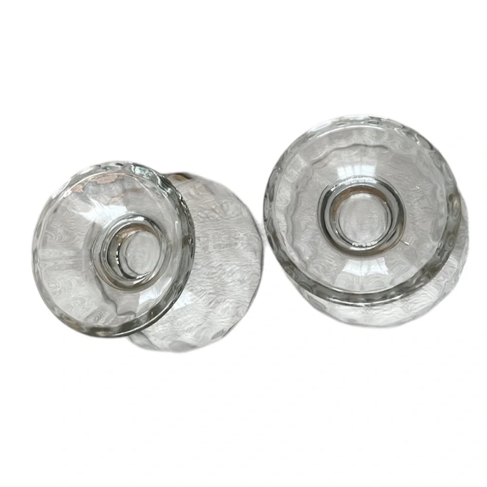 Libbey Set of two Ribbed Oversized Dessert Footed Ice Cream Bowls Serendipity